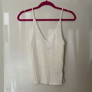 Elegant White Knit Women's Top